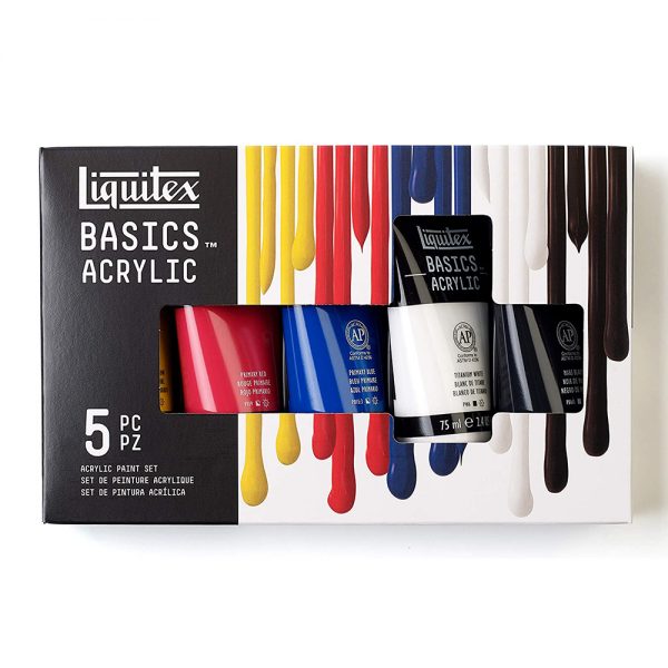 Màu vẽ Liquitex Acrylic Basics 5 màu 118ml