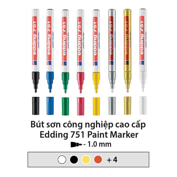 Bút sơn dầu công nghiệp edding 751 Paint Marker